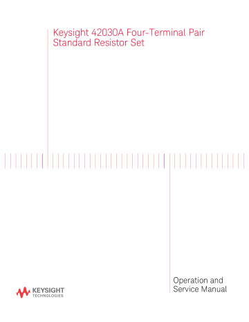 Supplemental Performance Characteristics. Keysight 42030A | Manualzz