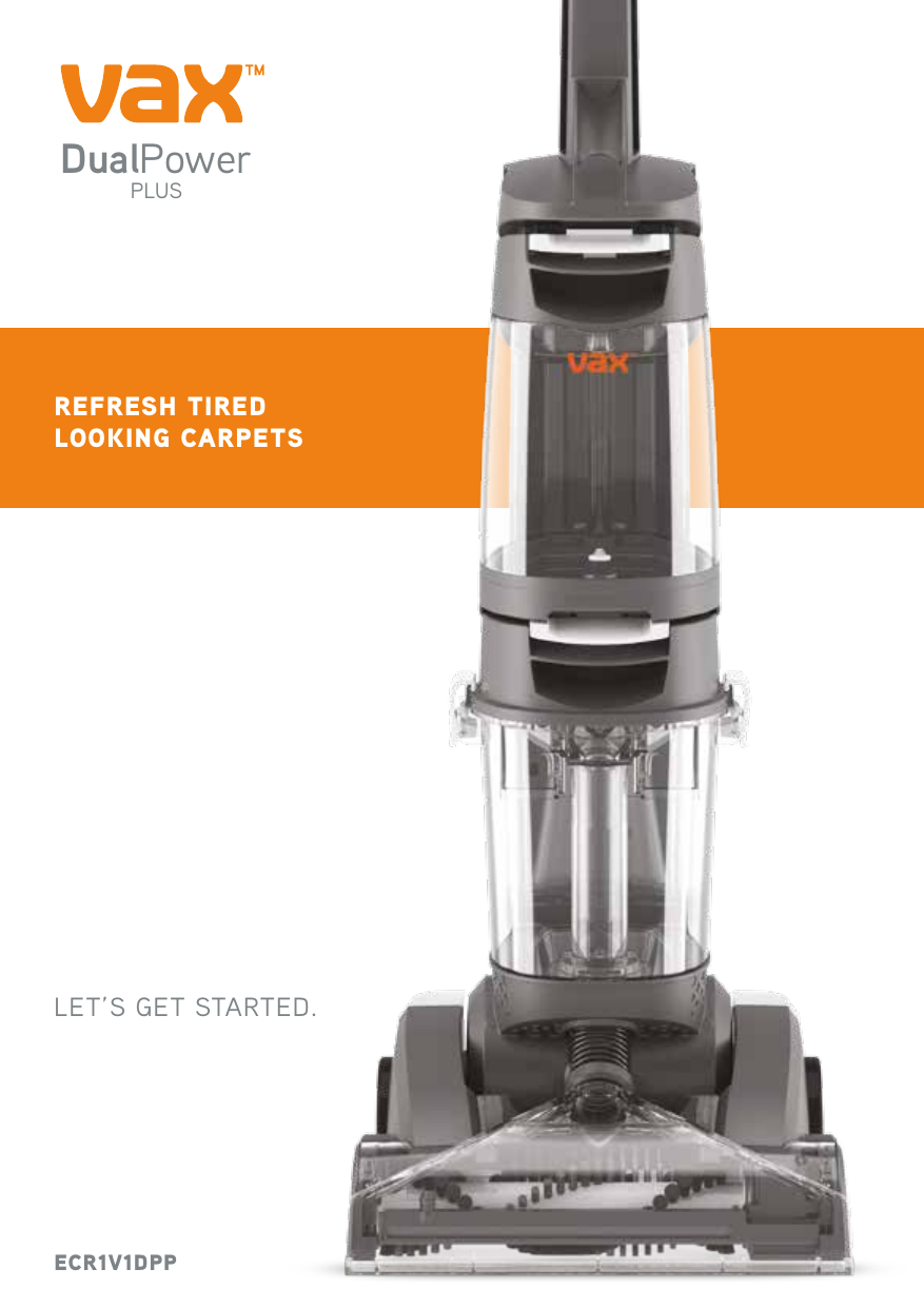 Vax Dual Power Plus Carpet Cleaner 