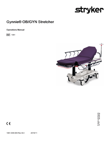 Stryker Gynnie OB/GYN Stretcher Istruzioni per l'uso | Manualzz