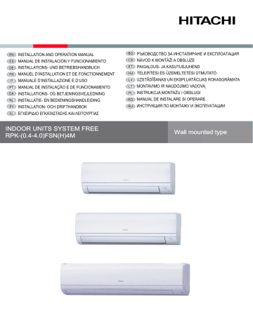 Hitachi RPK-0.4FSN4M Installations- Und Betriebshandbuch | Manualzz