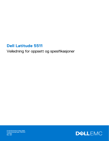 Dell Latitude 5511 laptop Brugervejledning | Manualzz