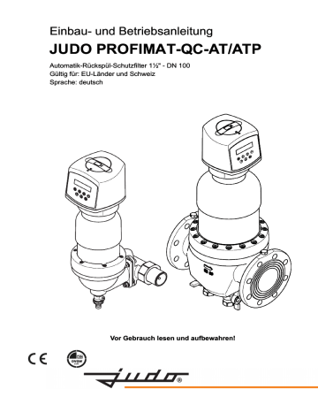 Judo PROFIMAT-QC-AT Bedienungsanleitung | Manualzz