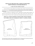 Husky Floor Liners Crown Victoria/Grand Marquis User Manual