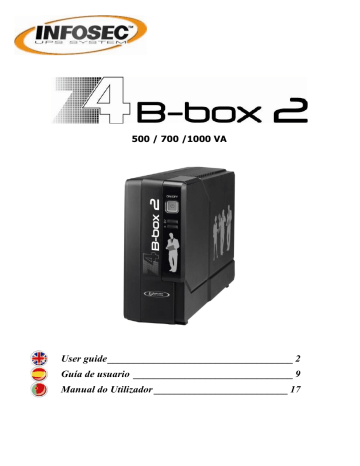 INFOSEC UPS SYSTEM Z4 B-box 2 500, Z4 B-box 2 700, Z4 B-box 2 1000 ...