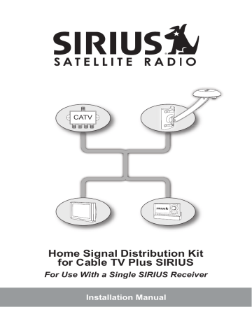 Sirius Satellite Radio 14250 Installation Manual | Manualzz