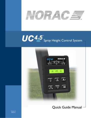 Height Sensors. Norac UC4.5-BC | Manualzz