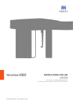 Morita Veraview X800 Instructions For Use Manual