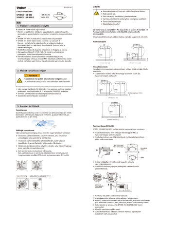 THEBEN SPHINX 104-360 Kasutusjuhend | Manualzz