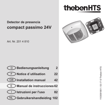 THEBEN compact passimo 24V WH Instrucciones de operación | Manualzz