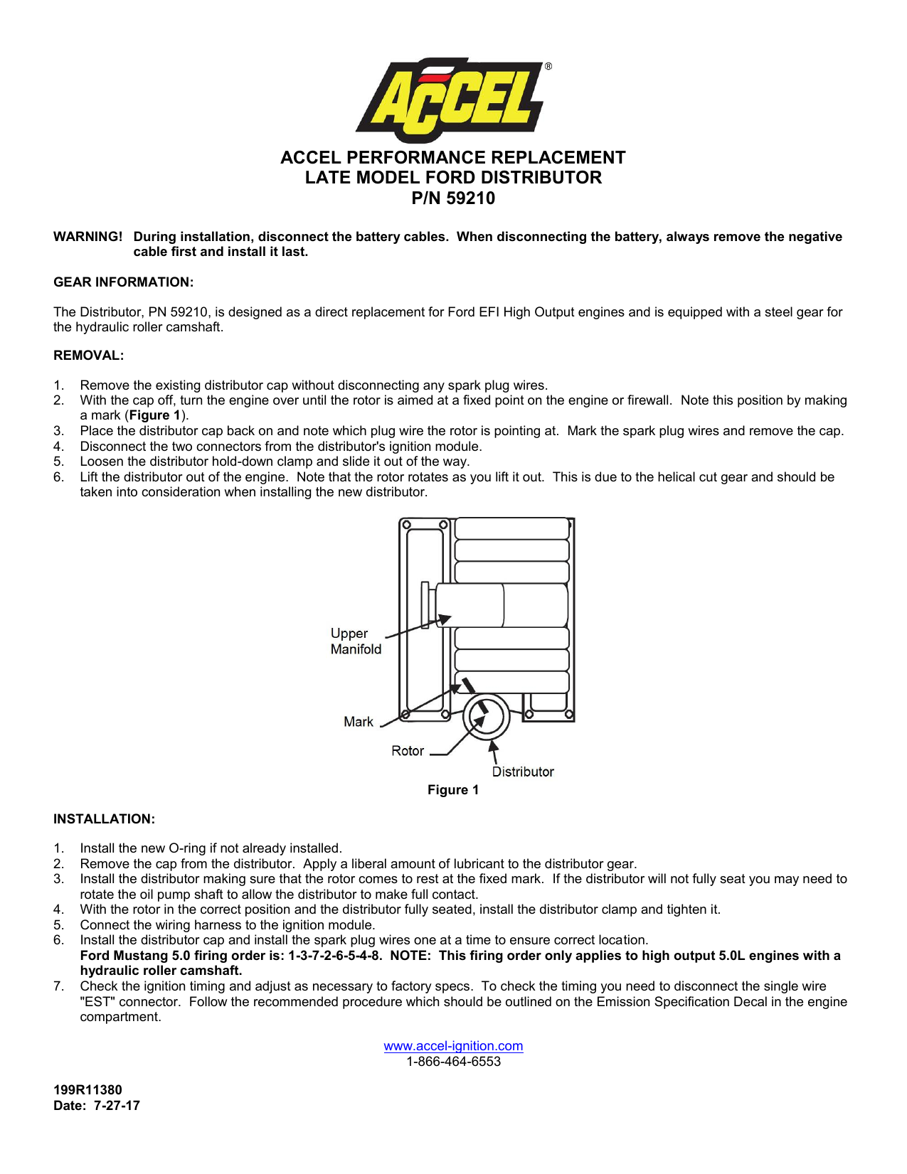 Accel 59210 Distributor Accel 59210 Distributor