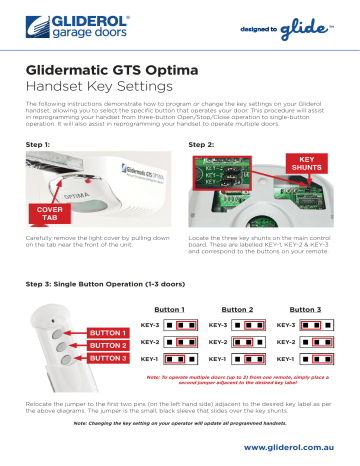 gliderol gts travel limits