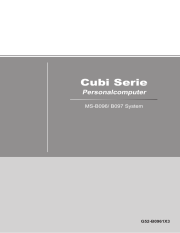 MSI MS-B096 Cubi Bedienungsanleitung | Manualzz