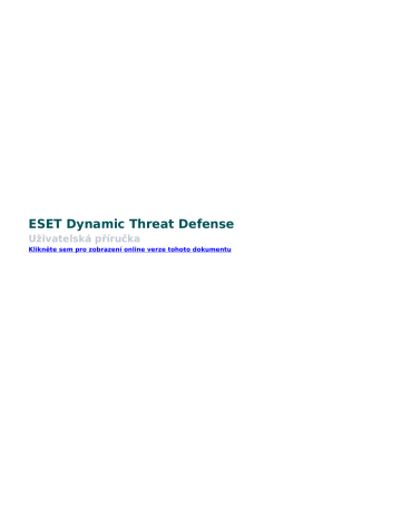 Что такое eset dynamic threat defense