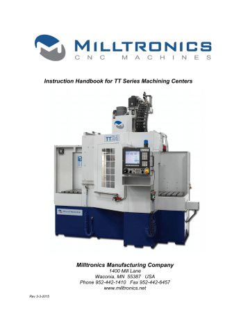 Milltronics TT24/TT40 (8200 Control) Instruction Handbook | Manualzz