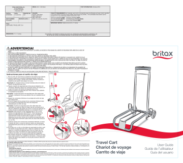 how to use britax travel cart