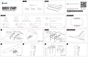 Poly Studio X70 Quick Start | Manualzz