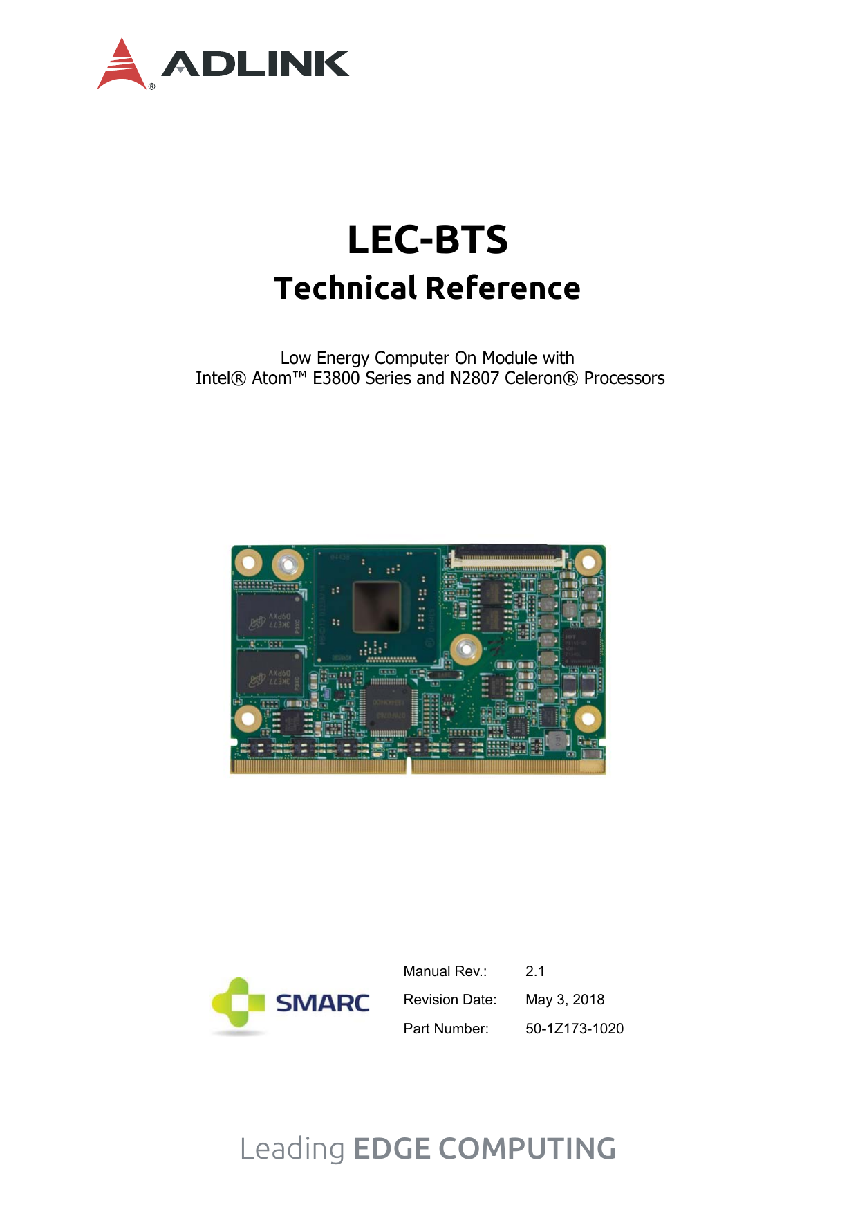 ROM-5780 - Rockchip RK3399 Cortex®-A72+A53 SMARC 2.1 Computer-on-Module -  Advantech