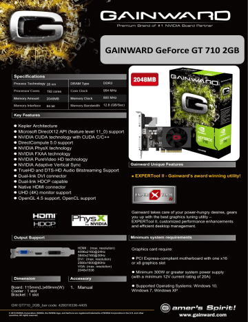 Gainward best sale gt 710