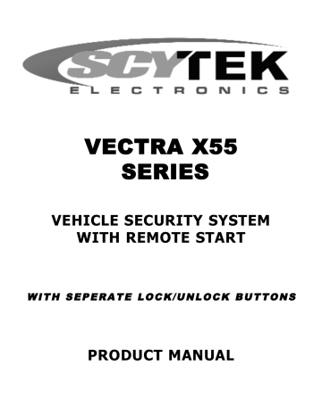 Scytek electronic Vectra X55 series Product Manual | Manualzz