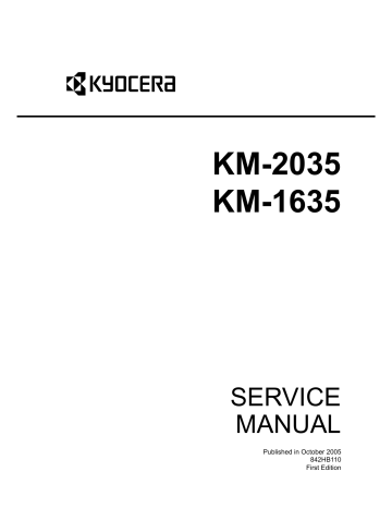 Kyocera KM-1635, KM-2035 Service Manual | Manualzz