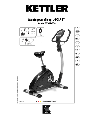 kettler golf p eco exercise bike