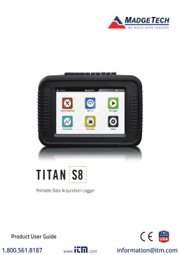 MadgeTech Titan S8 Product User Manual