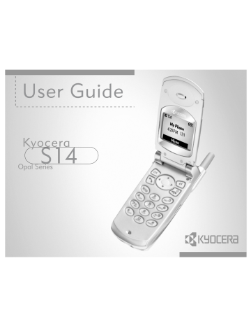 Kyocera Opal S14 User Manual | Manualzz