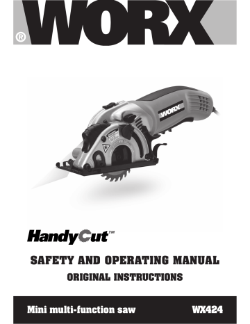 Worx WX424 HandyCut Safety And Operating Manual Original