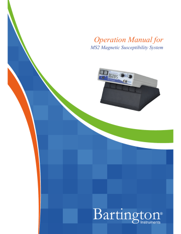 Bartington MS2 Operation Manual | Manualzz