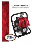 siphon king 48350 Owner's Manual