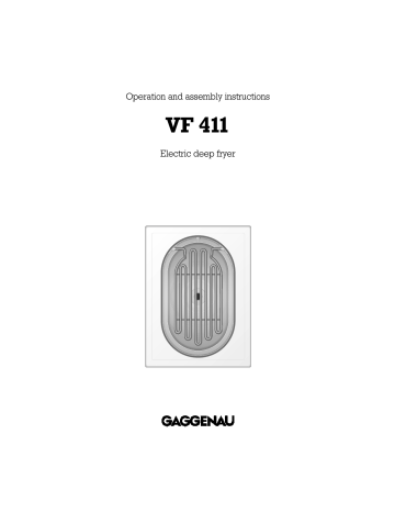 Gaggenau VF 411 Operation And Assembly Instructions | Manualzz