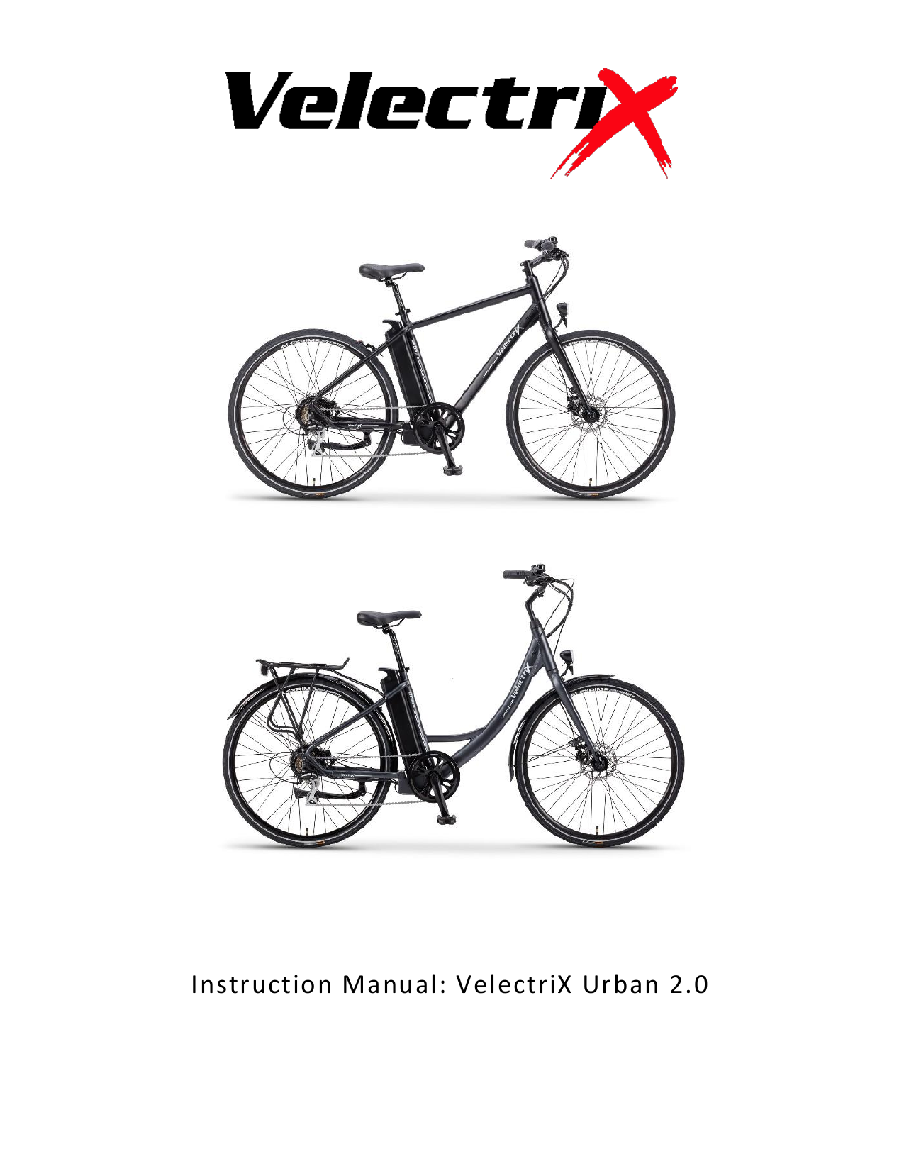 VelectriX Urban 2.0 Mens Instruction Manual Manualzz