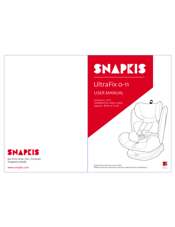 11. How to rotate the car seat. Snapkis UltraFix 0-11 | Manualzz