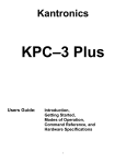 Kantronics KPC&ndash;3 Plus User Manual