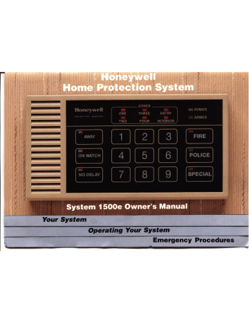 Honeywell 6000 Installation Manual