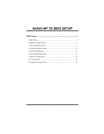 Biostar 945GC-M7 TE Bios Setup Manual | Manualzz