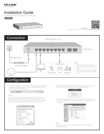 TP-Link JetStream TL-SG2210P Installation Manual | Manualzz