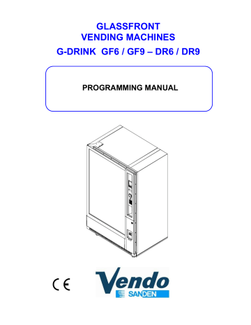 Vendo G-DRINK DR9, G-DRINK GF9 Programming Manual | Manualzz