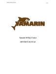 YAMARIN 63 Bow Rider, 80 Day Cruiser Owner's Manual