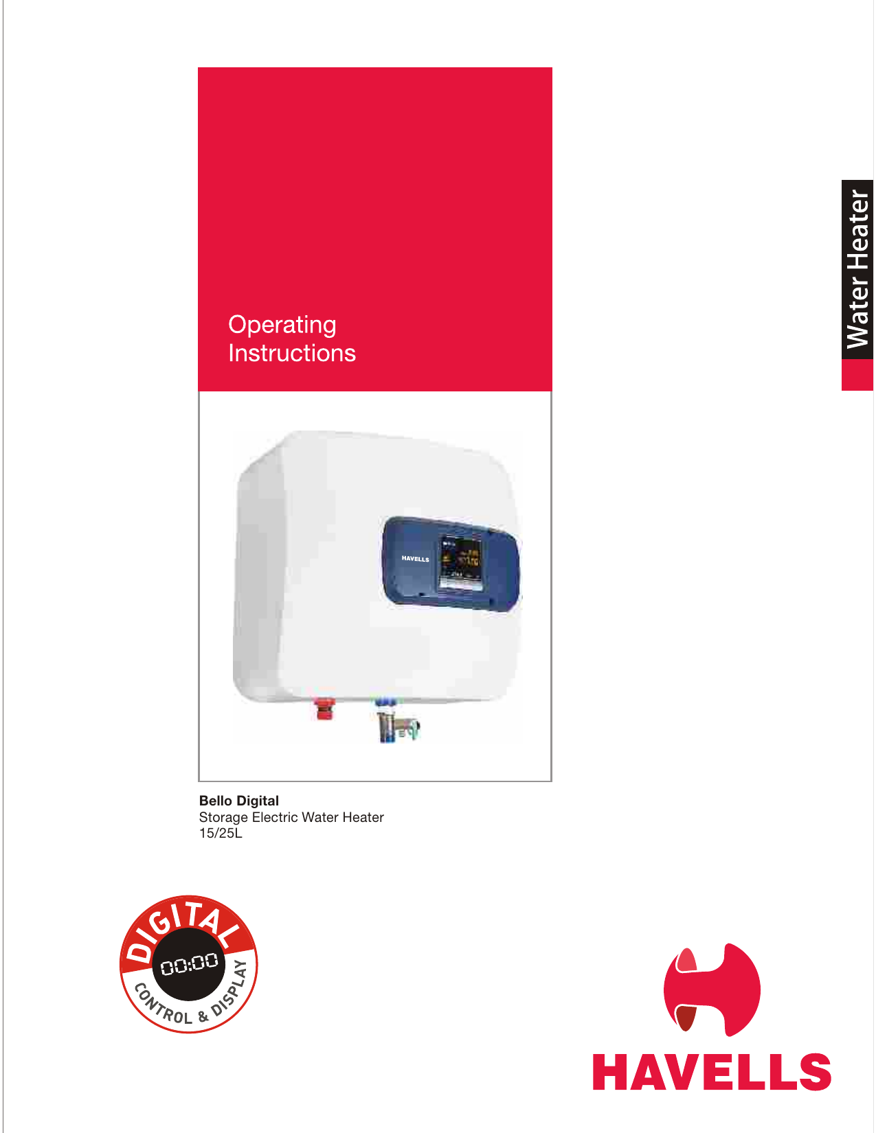 Havells Bello Digital-25 Operating Instructions Manual | Manualzz