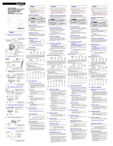 Honeywell HEC12 Quick Install Manual | Manualzz