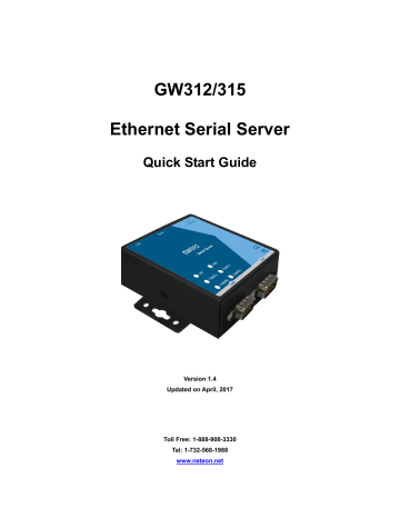 Neteon GW315 Quick Start Manual | Manualzz