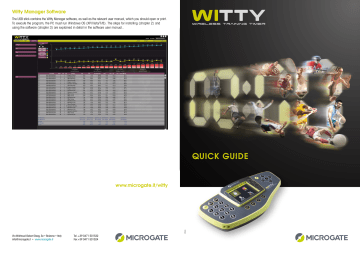 Microgate WITTY Quick Manual | Manualzz