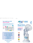 Philips AVENT ISIS BREAST PUMP Instructions For Use Manual