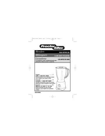 Proctor-Silex 58131PH User Manual | Manualzz