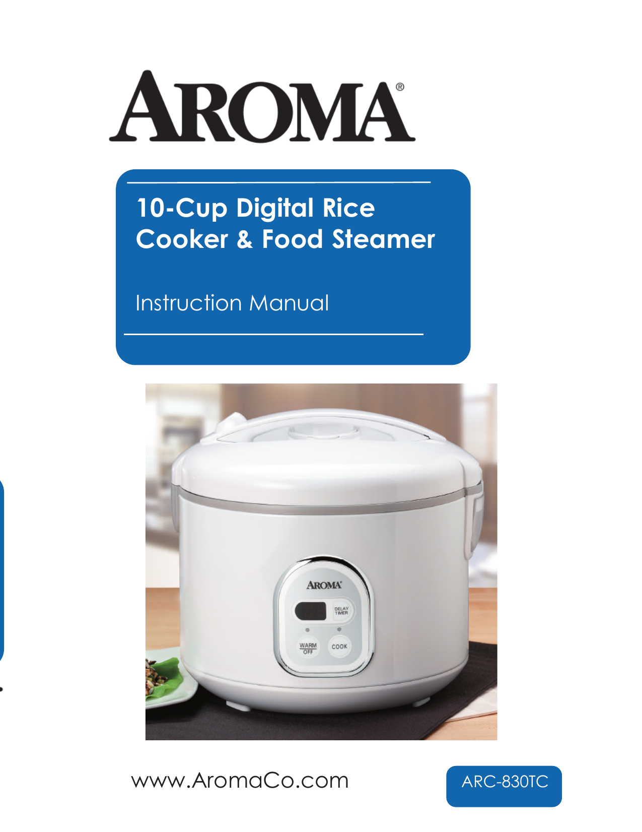 aroma rice cooker manual arc 998