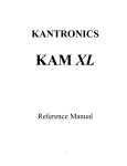 Kantronics KAM XL Reference Manual