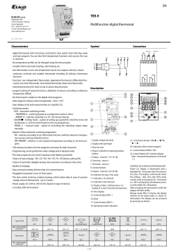 Elko TER-9 User Manual