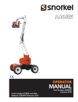 Snorkel A46JRT Operator's Manual
