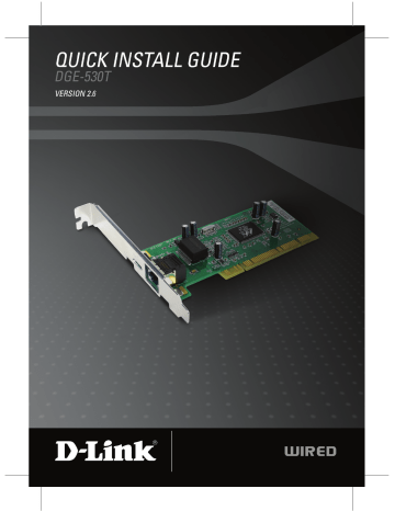 D-Link DGE-530T Quick Install Manual | Manualzz